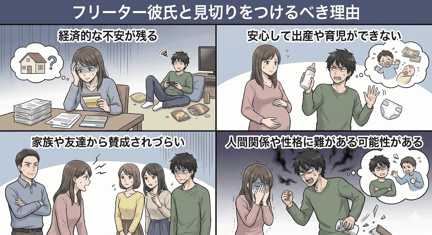 フリーター彼氏と見切りをつけるべき理由