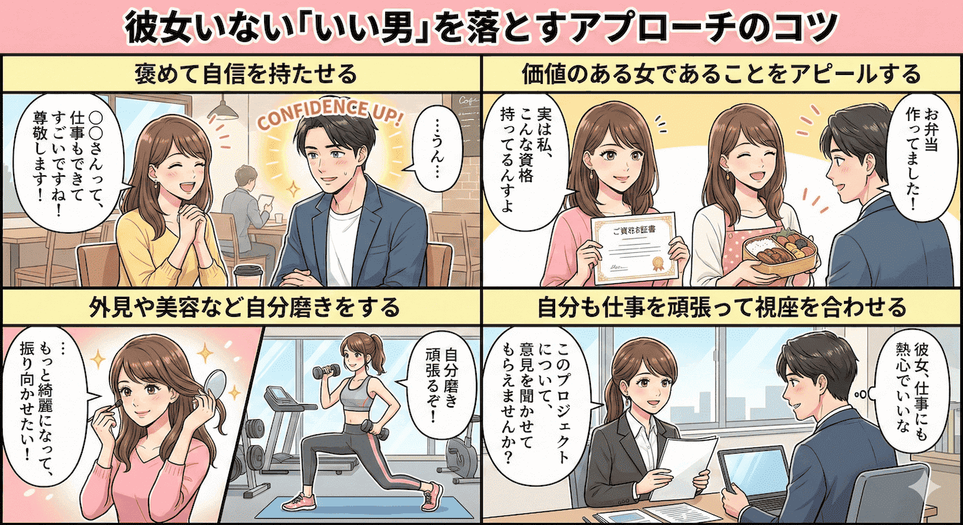 彼女いない「いい男」を落とすアプローチのコツ