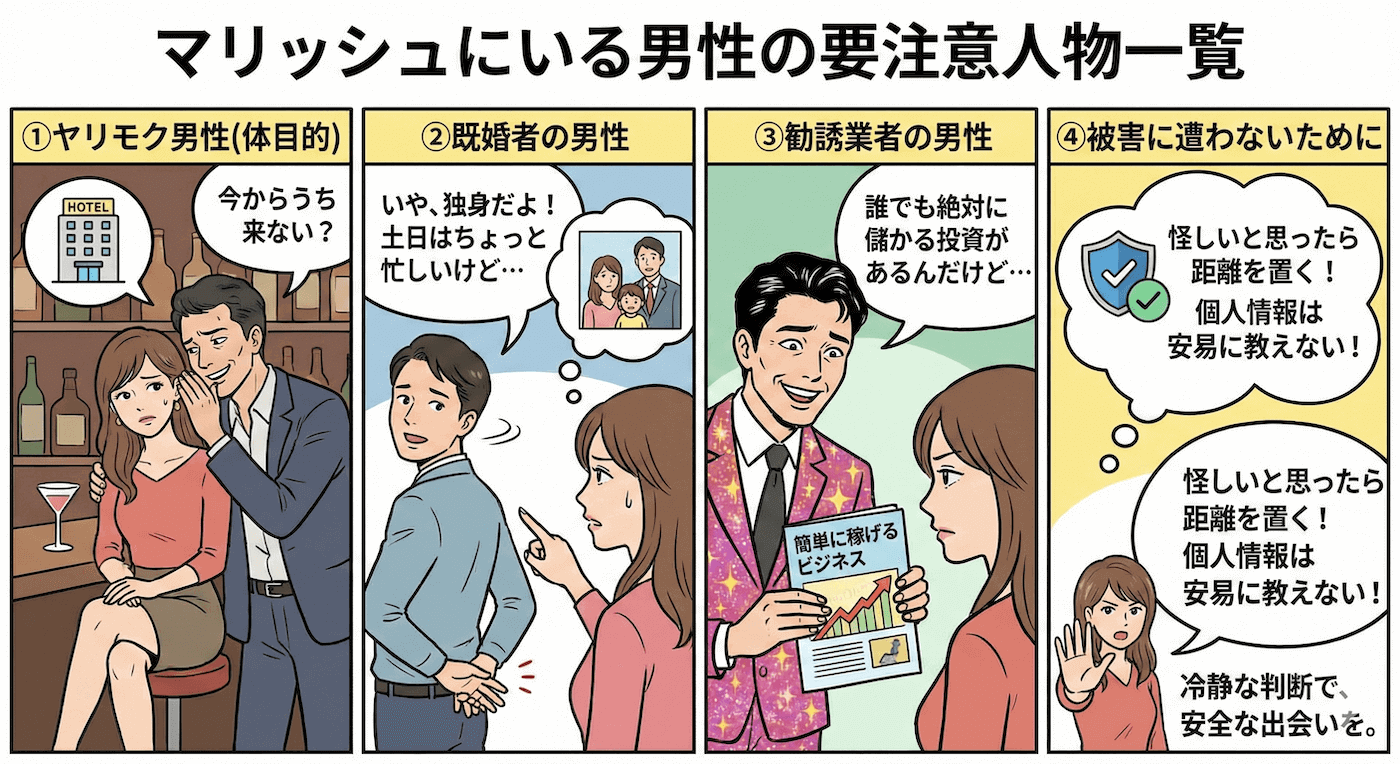 マリッシュにいる男性の要注意人物一覧